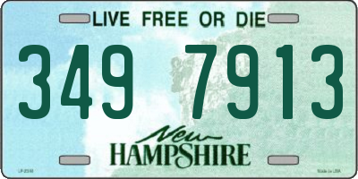 NH license plate 3497913