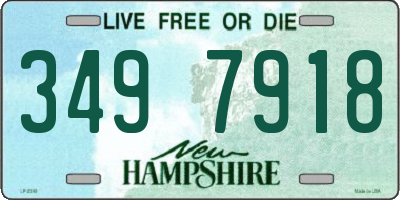 NH license plate 3497918