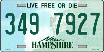 NH license plate 3497927