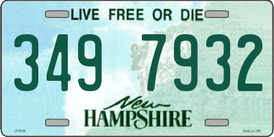 NH license plate 3497932