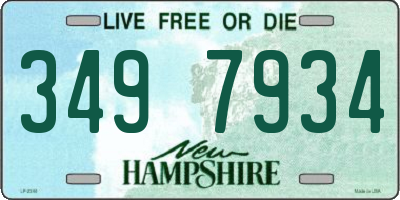 NH license plate 3497934
