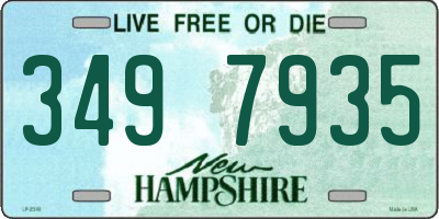NH license plate 3497935