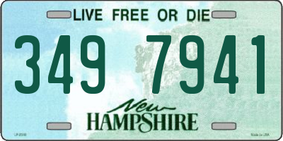 NH license plate 3497941