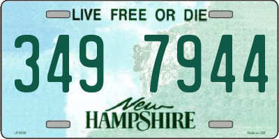 NH license plate 3497944