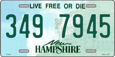 NH license plate 3497945