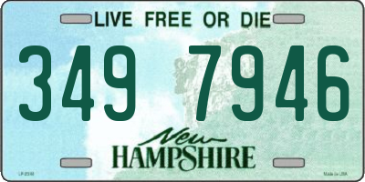 NH license plate 3497946
