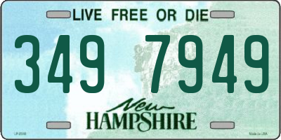NH license plate 3497949