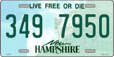 NH license plate 3497950