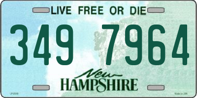 NH license plate 3497964