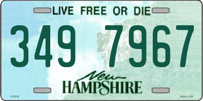NH license plate 3497967
