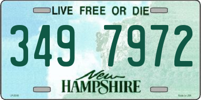 NH license plate 3497972