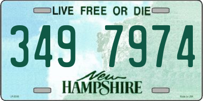 NH license plate 3497974