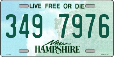 NH license plate 3497976