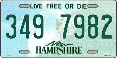 NH license plate 3497982