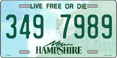 NH license plate 3497989