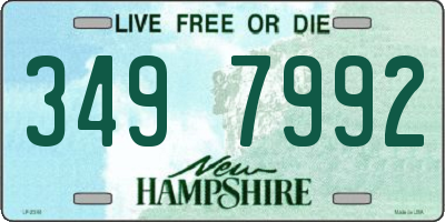 NH license plate 3497992