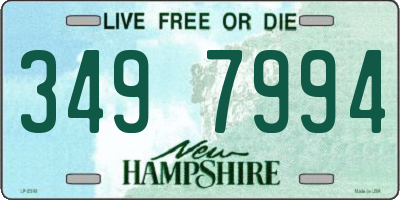 NH license plate 3497994