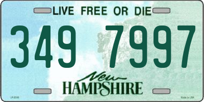 NH license plate 3497997