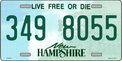 NH license plate 3498055