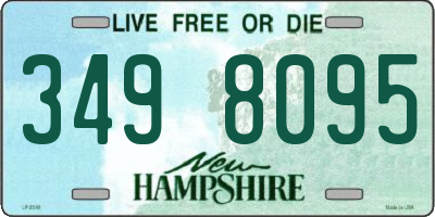NH license plate 3498095