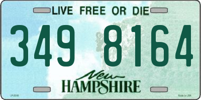 NH license plate 3498164