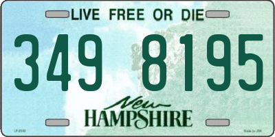 NH license plate 3498195
