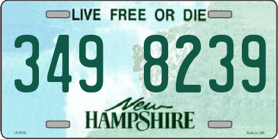 NH license plate 3498239