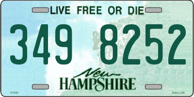 NH license plate 3498252
