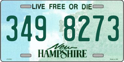 NH license plate 3498273