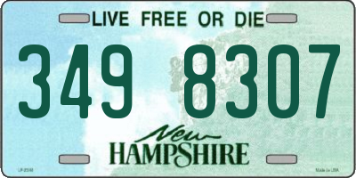 NH license plate 3498307