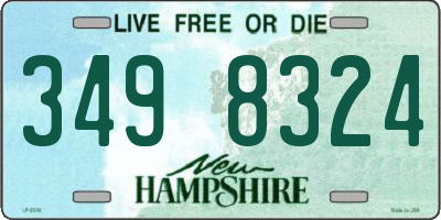 NH license plate 3498324