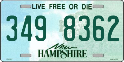NH license plate 3498362