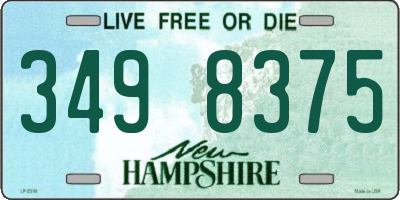NH license plate 3498375