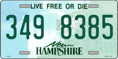NH license plate 3498385