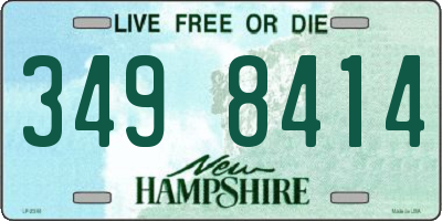 NH license plate 3498414