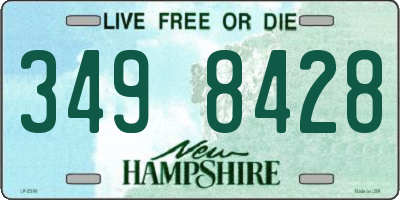 NH license plate 3498428