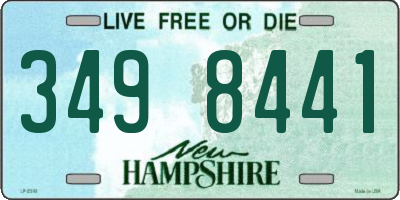 NH license plate 3498441
