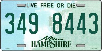 NH license plate 3498443