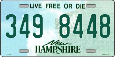 NH license plate 3498448