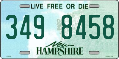 NH license plate 3498458