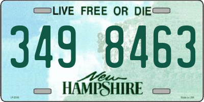 NH license plate 3498463