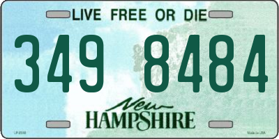 NH license plate 3498484