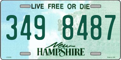 NH license plate 3498487