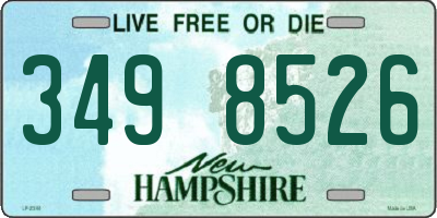 NH license plate 3498526