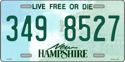 NH license plate 3498527