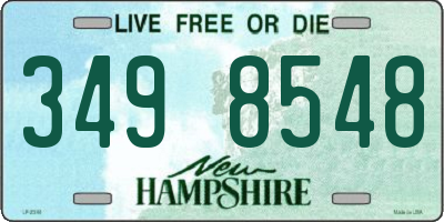 NH license plate 3498548