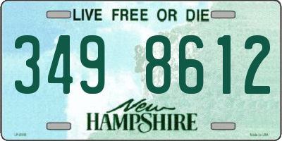 NH license plate 3498612