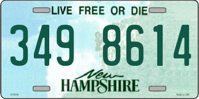 NH license plate 3498614