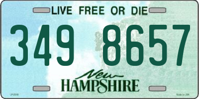 NH license plate 3498657