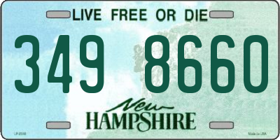 NH license plate 3498660